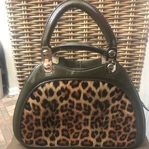 Leopard print handbag